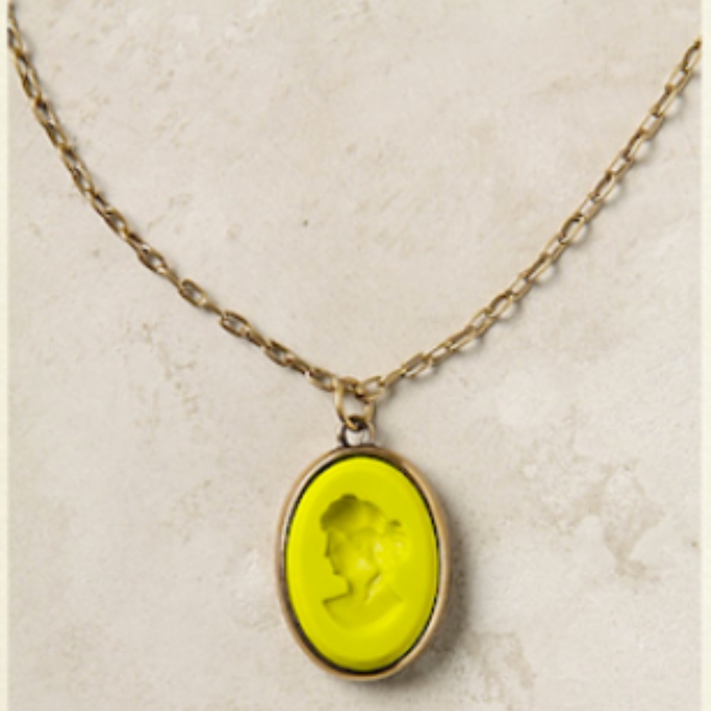 Anthropologie Cameo Necklace